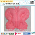 Inflatable Butterfly Flocked Bath Pillow